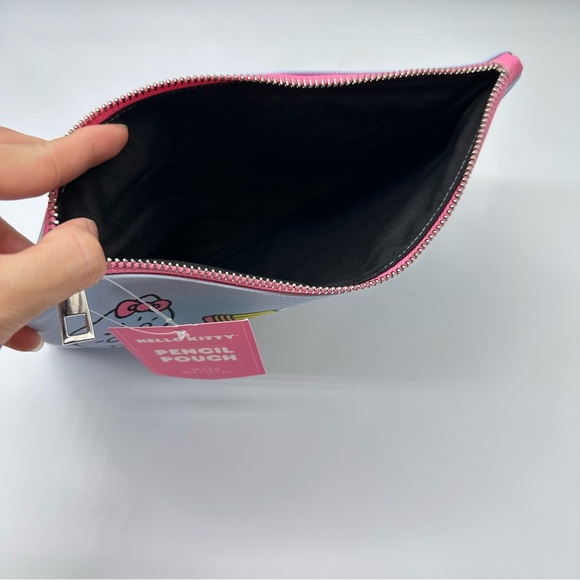 Sanrio Hello Kitty and Friends Large Pencil Pouch Bag (HK Science Rules Blue) - Picture 3 of 5